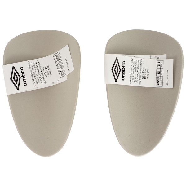 Vista 3 Caneleira de Futebol Umbro Protection ST - Adulto BRANCO/CINZA Umbro BRANCO/CINZA