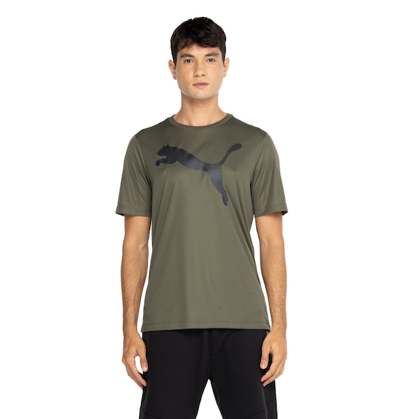 Camiseta Puma Manga Curta Active Big Logo - Masculina