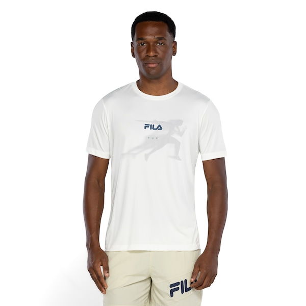 Camiseta Fila Manga Curta Basic Run Print - Masculina