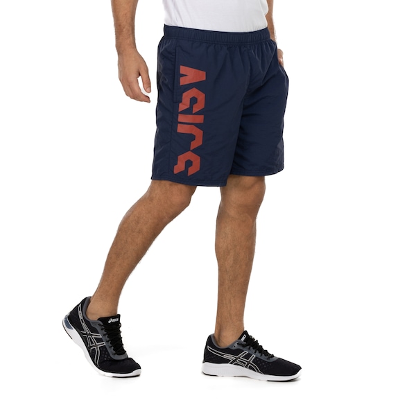 Bermuda ASICS Masculina Logo Estourado