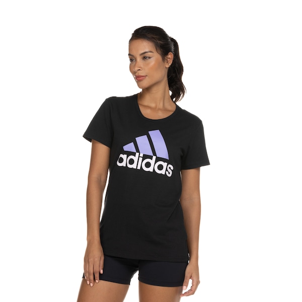 Camiseta Feminina adidas Manga Curta Logo