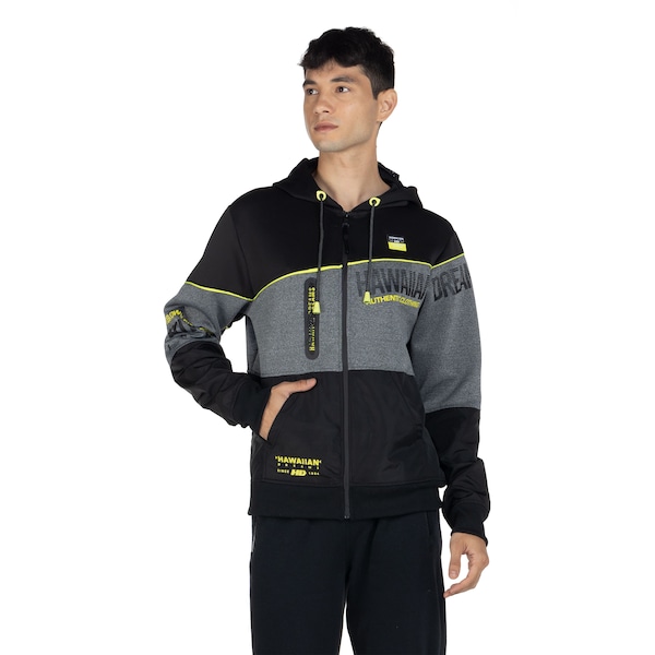 Jaqueta de Moletom HD com Capuz Cang Aberto 9790A - Masculina | Cor: PRETO | Tamanho: P