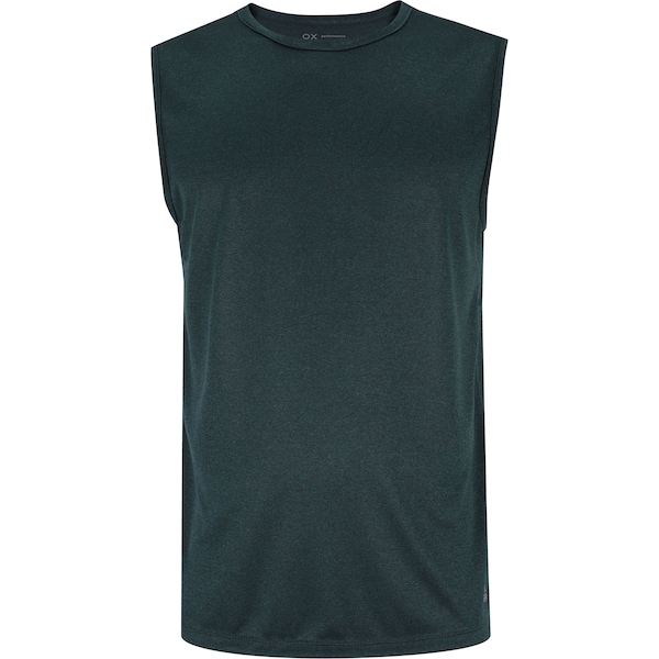 Camiseta Regata Masculina Oxer Basic Mescla | Cor: VERDE ESCURO | Tamanho: M