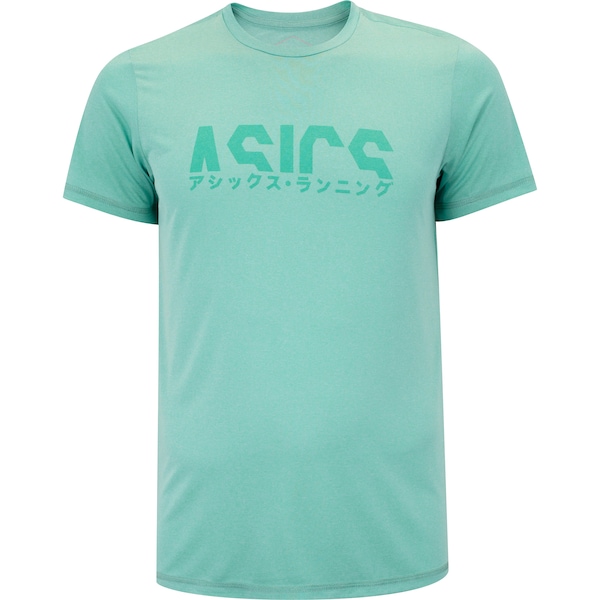 Camiseta Asics Manga Curta Logo Espiral Crepe - Masculina - Miniatura 2
