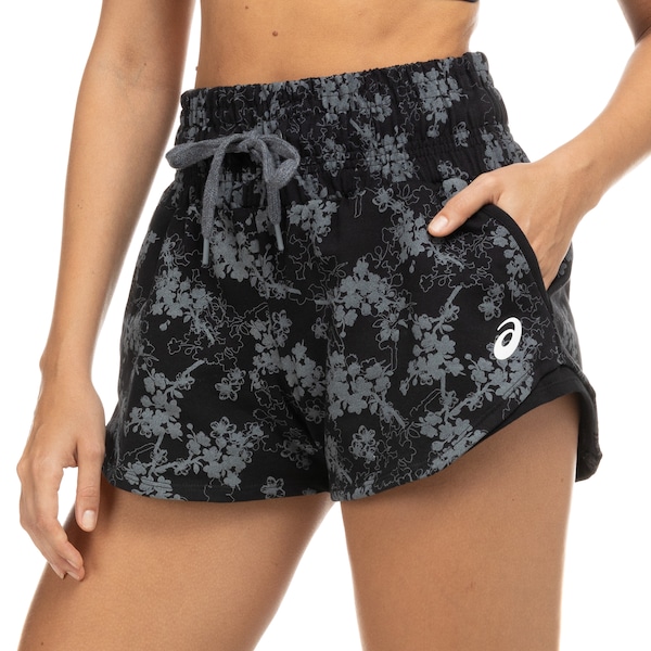 Short de Moletom Feminino ASICS Lic Full Print