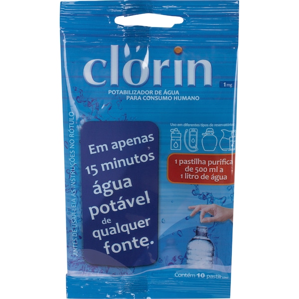 Clorin 1mg Nautika 6 Cartelas com 10 Unidades cada