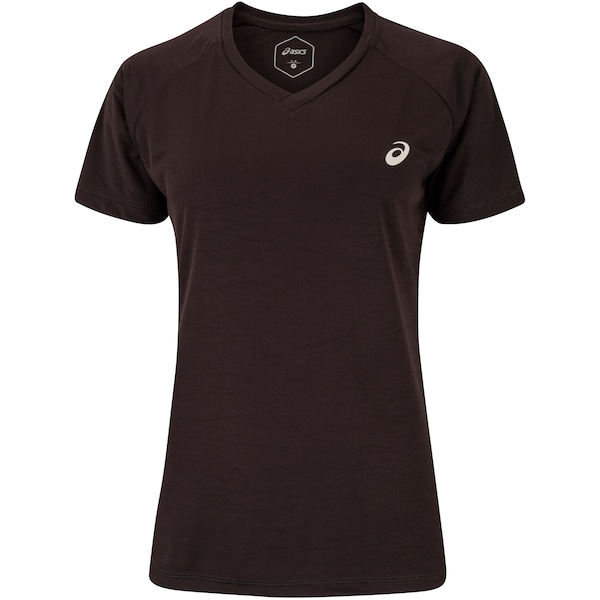 Camiseta ASICS Manga Curta Basic Logo Feminina