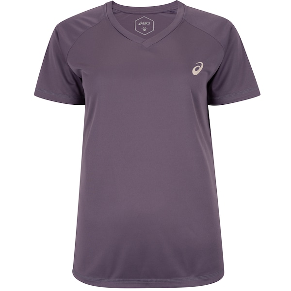 Camiseta ASICS Manga Curta Basic Logo Feminina