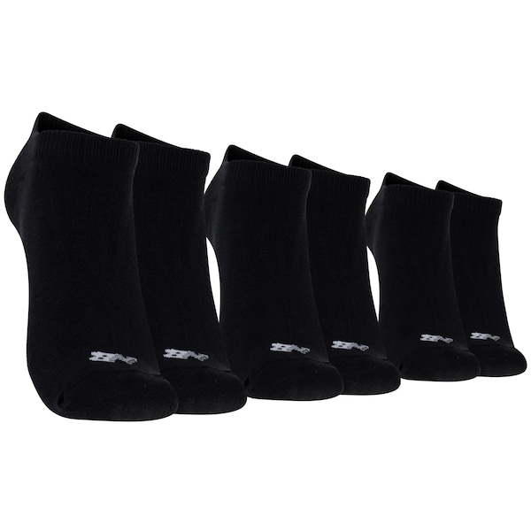 Kit de Meias New Balance Cano Invisível - 3 Pares - Adulto