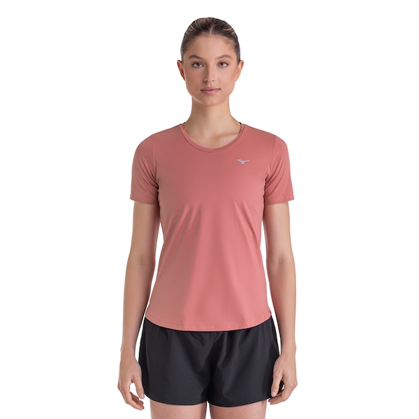 Camiseta Mizuno Manga Curta com Proteção UV FC - Feminina