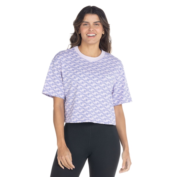 Camiseta Nike Manga Curta Sportswear IC SS Aop - Feminina