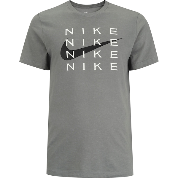 Camiseta Nike Manga Curta Dri-Fit Tee Slub Hb - Masculina | Cor: CINZA | Tamanho: G