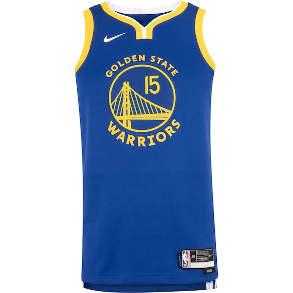 Vista 2 Camiseta Regata Golden State Wariors Nike Masculina Dri-Fit Jsy AZUL/AMARELO Nike AZUL/AMARELO