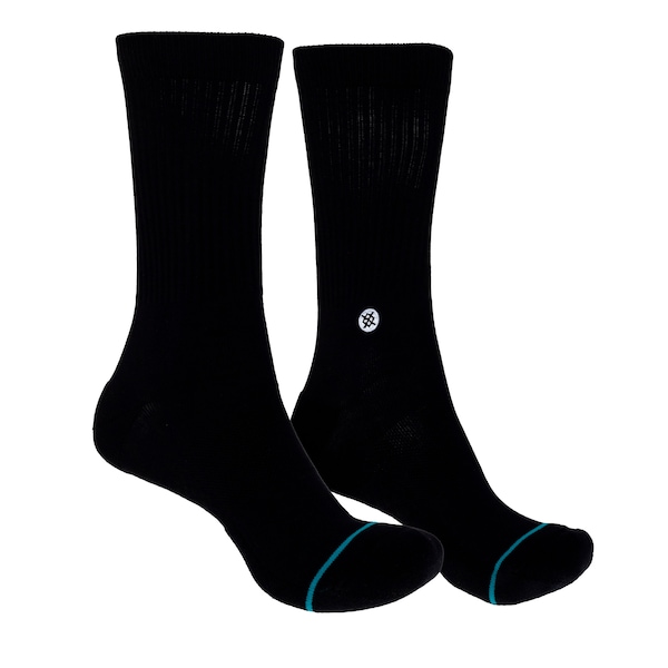 Meia Stance Cano Alto Icon C038B - Adulto | Cor: PRETO | Tamanho: único