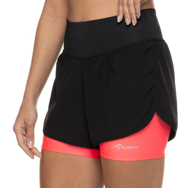 Short com Bermuda Feminina Authen Authentic Run Lope