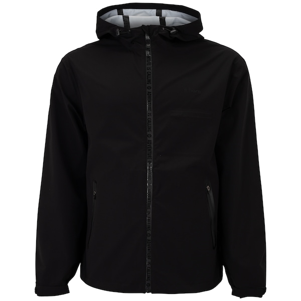 Jaqueta Masculina Nord com Capuz Impermeável Selada | Cor: PRETO | Tamanho: G