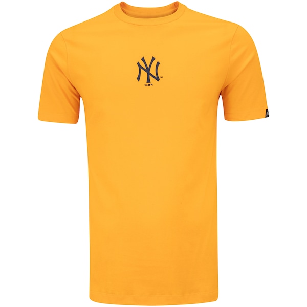 Camiseta Manga Curta New Era New York Yankees MLB Exclusivo - Masculina | Cor: LARANJA | Tamanho: M