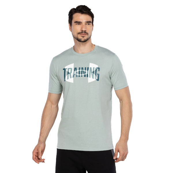 Camiseta Masculina Under Armour Manga Curta Training Overlay _