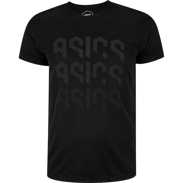 Camiseta Masculina ASICS Manga Curta Logo Ao Cmc Ct
