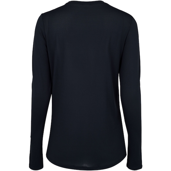 Vista 3 Camiseta Manga Longa Feminina Oxer Crepinho Jogging PRETO Oxer PRETO