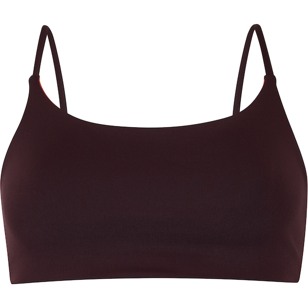 Top Fitness sem Bojo Oxer Baixa Sustentação Reversível Bicolor | Cor: ROXO/LARANJA | Tamanho: P