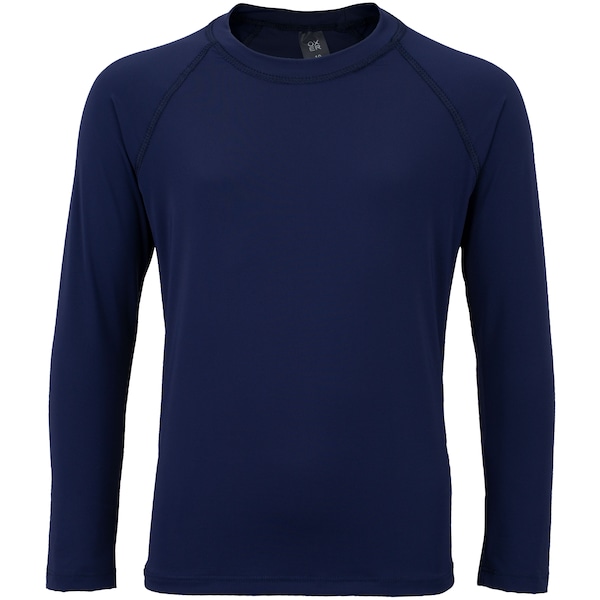 Camiseta Juvenil Oxer Manga Longa UV 50 | Cor: AZUL ESCURO | Tamanho: 8