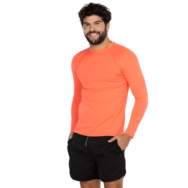 Camiseta Manga Longa Masculina Oxer com Proteção Solar UV