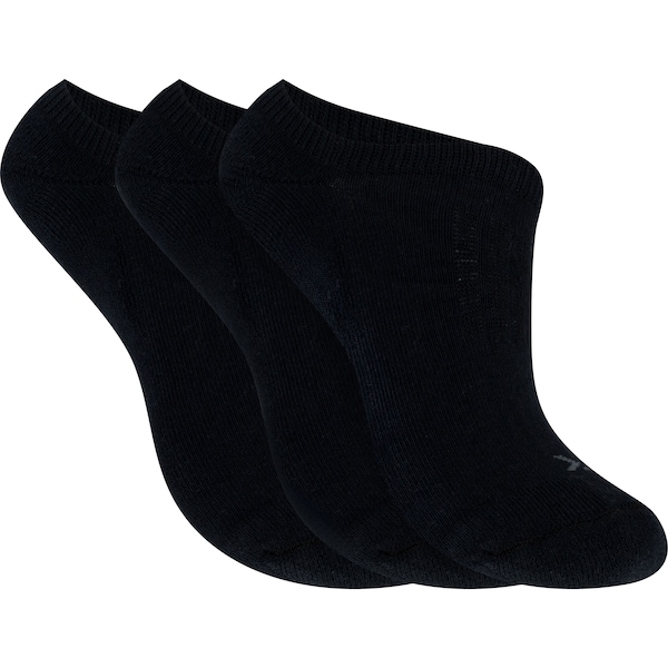 Kit de Meias Cano Baixo Oxer com 3 Pares - Adulto | Cor: PRETO | Tamanho: 34-38