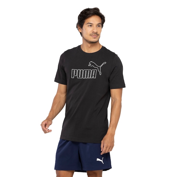 Camiseta Masculina Puma Manga Curta Ess Elevated Tee