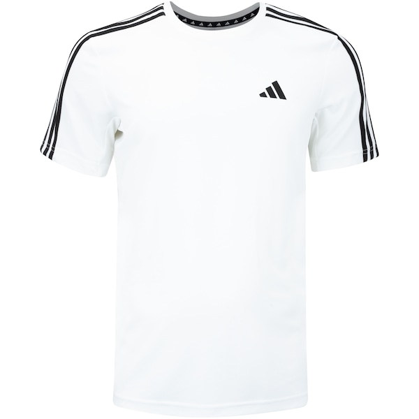 Camiseta Masculina adidas Manga Curta Essentials 3 Listras