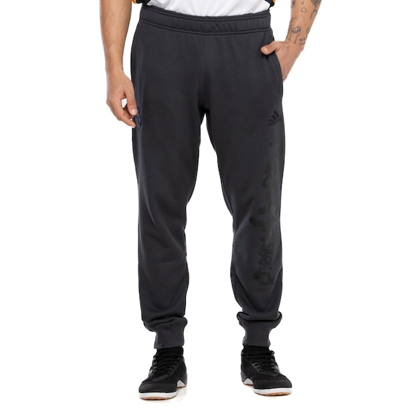 Vista 2 Calça do Real Madrid adidas Masculina Caligraphy CINZA ESCURO Adidas CINZA ESCURO