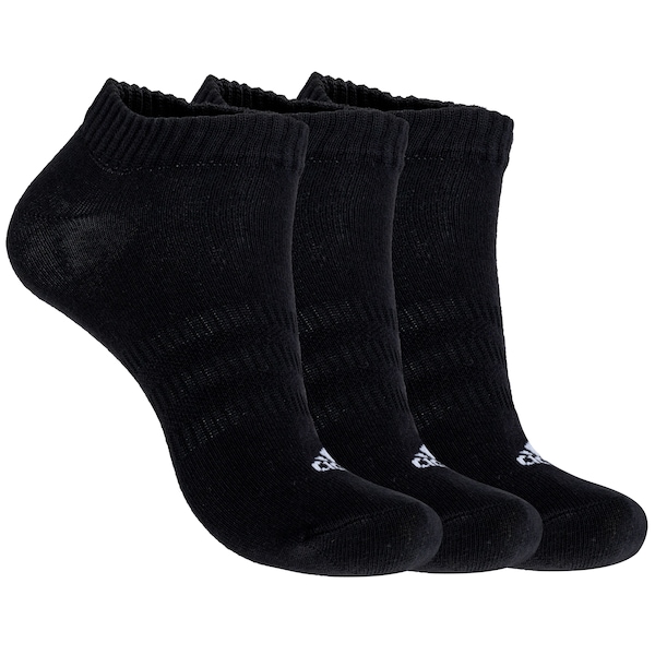 Kit de Meias Cano Curto adidas Sportswear No Show com 3 pares - Adulto