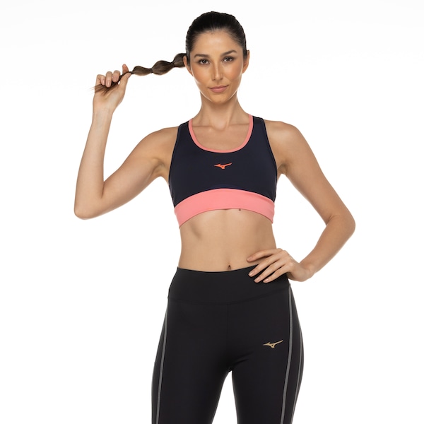 Top Fitness com Bojo Removível Mizuno Média Sustentação Run Easy 4 - Adulto