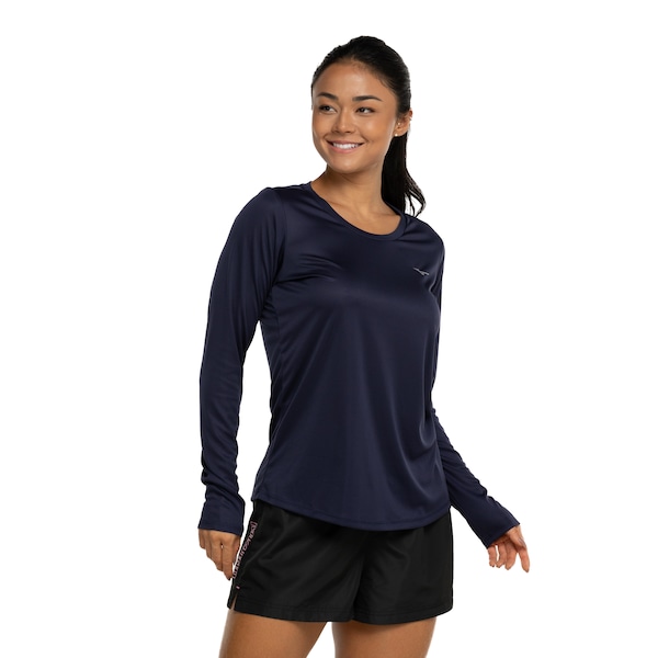 Camiseta Feminina Mizuno Manga Longa Energy