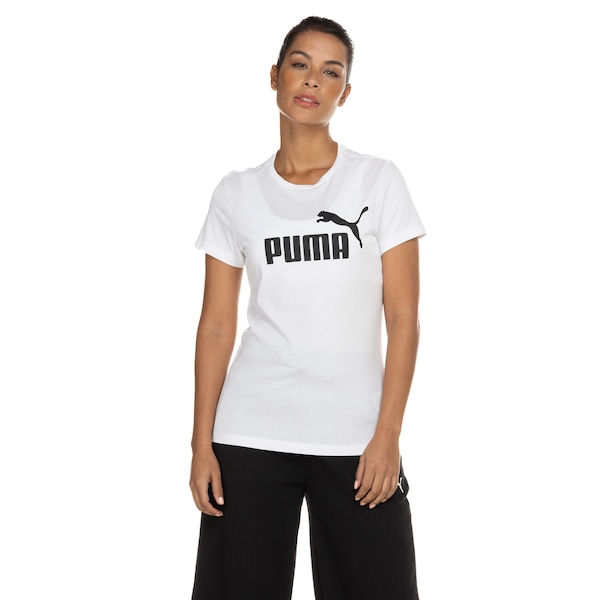 Camiseta Puma Feminina Manga Curta Essentials Logo Tee