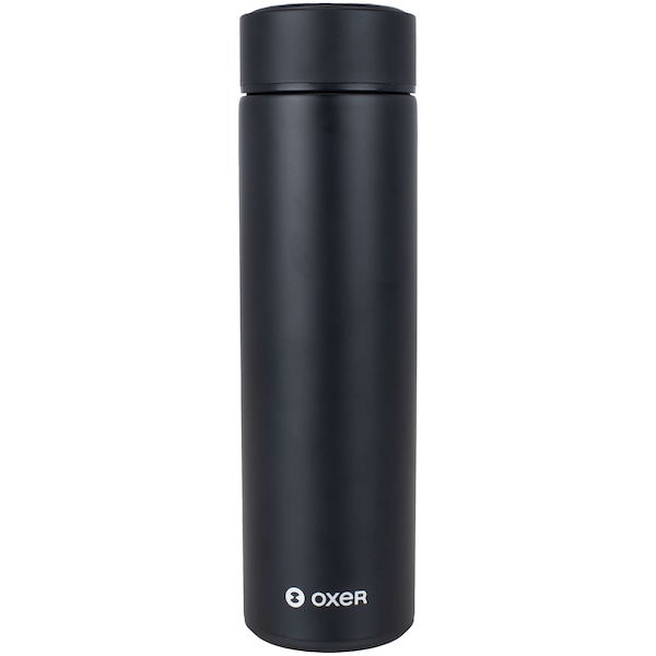 Vista 2 Garrafa Oxer com Infusor Aço Inoxidável - 500ml PRETO Oxer PRETO