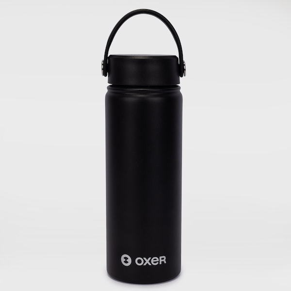 Garrafa Térmica Oxer com Alça 600 ml | Cor: PRETO | Tamanho: único