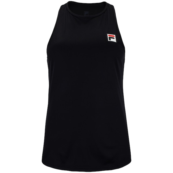 Camiseta Regata Fila Tennis Basic - Feminina | Cor: PRETO/PRETO | Tamanho: G