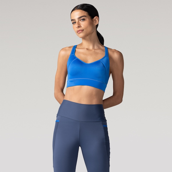 Top Fitness com Bojo Fixo Oxer Alta Sustentação Alça Cruzada - Adulto | Cor: 10 | Tamanho: GG
