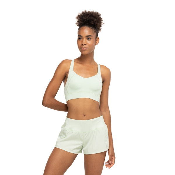 Top Fitness com Bojo Fixo Oxer Alta Sustentação Alça Cruzada - Adulto | Cor: VERDE CLARO | Tamanho: GG