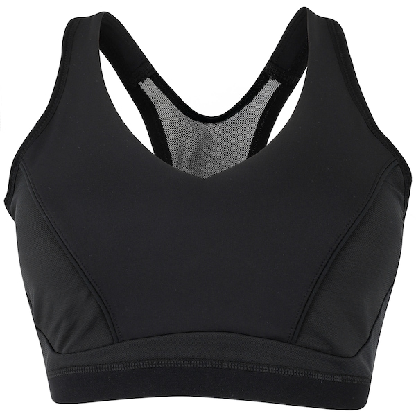 Top Fitness com Bojo Removível Oxer Alta Sustentação Adulto | Cor: PRETO | Tamanho: GG
