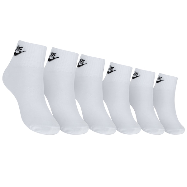 Kit de Meias Nike Cano Médio Sportswear Everyday Essential Ankle - Adulto - 3 Pares
