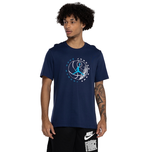 Camiseta Jordan Masculina Nike Manga Curta Dri-Fit Sprt Gfx Ss