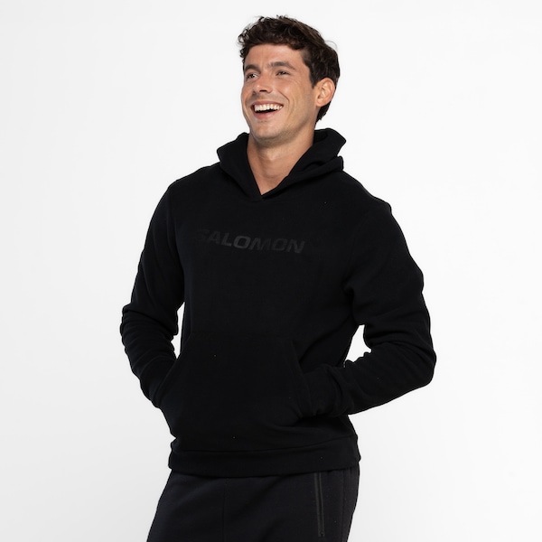 Blusão Masculino Salomon com Capuz Fleece Polar Lt