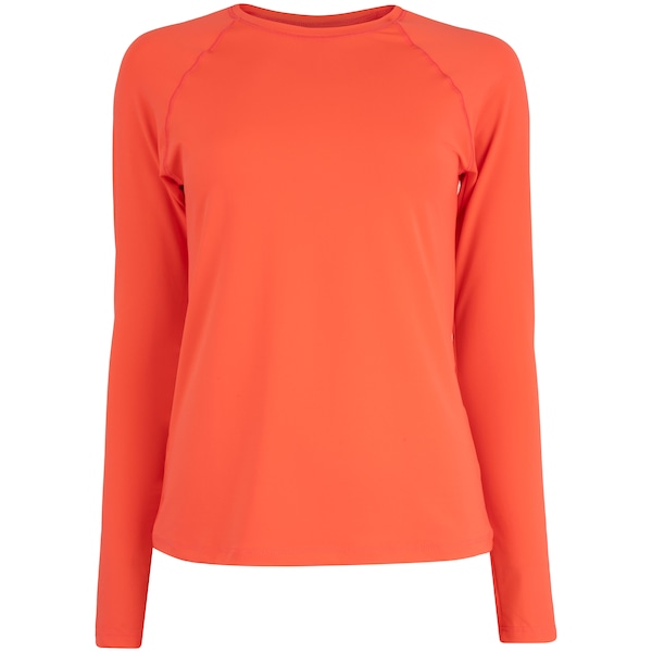 Camiseta Feminina Oxer Manga Longa UV 50+ | Cor: CORAL | Tamanho: G