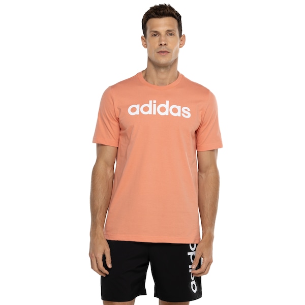 Camiseta Masculina adidas Manga Curta Logo Linear