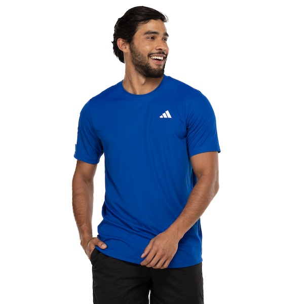 Camiseta Masculina adidas Manga Curta Club 3 Stripes