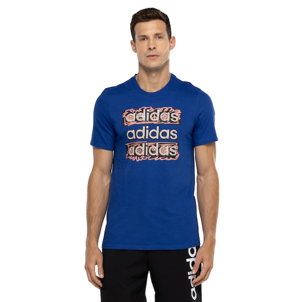 Camiseta Masculina adidas Manga Curta Doodle