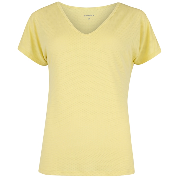 Camiseta Feminina Oxer Decote V | Cor: AMARELO CLARO | Tamanho: G