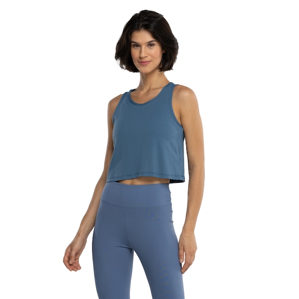 Camiseta Regata Cropped Feminina Oxer Telada